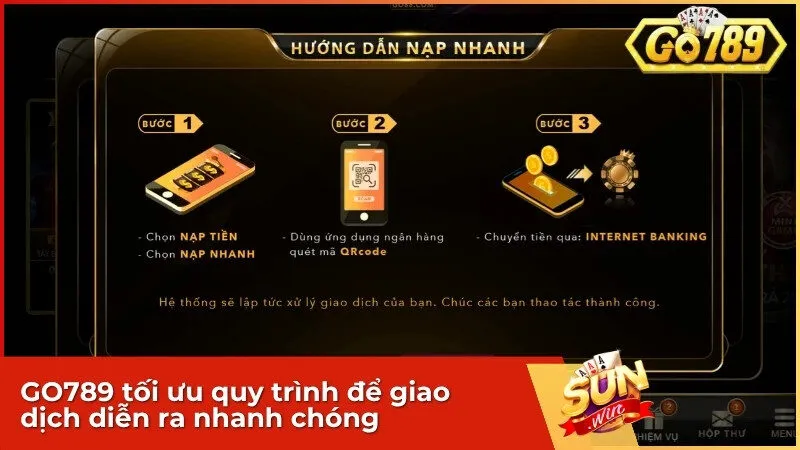 GO789 tối ưu quy trình để giao dịch diễn ra nhanh chóng